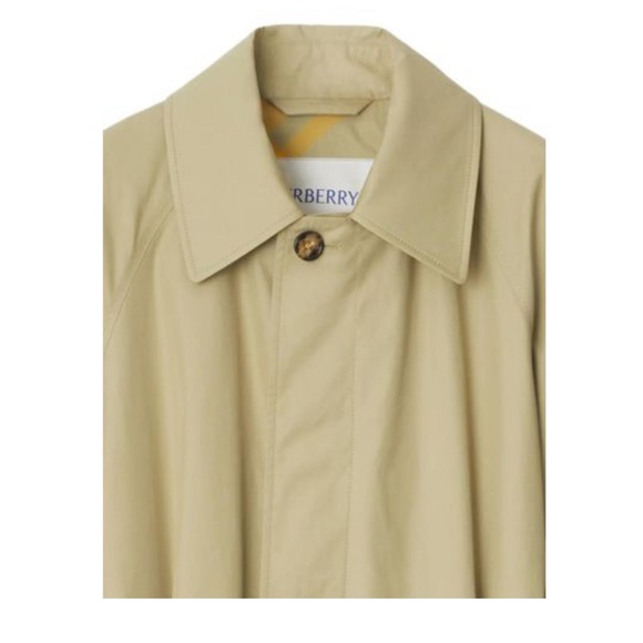 NEW WITH TAGS Burberry Beige Trench Coat with Yellow Lining US 38 - Picture 3 of 14